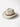 KhaanQuest Ivory Mesa Felt Western Hat – White wool felt cowboy hat with red band and silver accents.