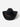 Black wool felt cowboy hat with fine tan leather belt ribbon – front view