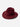 KhaanQuest Vivid Essentials Hat – Rose Wine — wool felt hat with tonal band and deep rose-red hue.