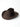 KhaanQuest Vintage Essentials Hat – Dark Reddish Brown — wool felt hat with curved brim and structured crown.