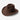 KhaanQuest Rich Classic Hat – Reddish Brown — 100% wool felt hat with curved brim and clean classic crown.