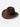 KhaanQuest Rich Classic Hat – Reddish Brown — 100% wool felt hat with curved brim and clean classic crown.