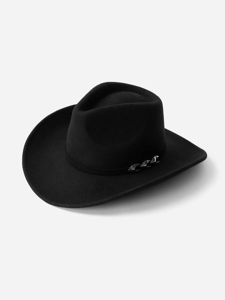 HAT Black Fedora Felt Hat Attached Tribal Print Hat Band New Cowboy Western … 61iMyYZdOXL._AC_UY350_.jpg main image 2