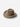KhaanQuest Minimalist Timeless Hat – Taupe wool felt cowboy hat with tonal felt band and curved brim.