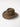 KhaanQuest Rustic Essentials Hat – Brown — wool felt hat with curved brim and tonal band.