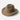 KhaanQuest Balanced Minimalist Hat – Brown — structured wool felt hat with detachable tonal band and curved brim.