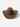 Front view of Tibetan camel wool felt cowboy hat – trilby hat, wool felt fedora, western hats